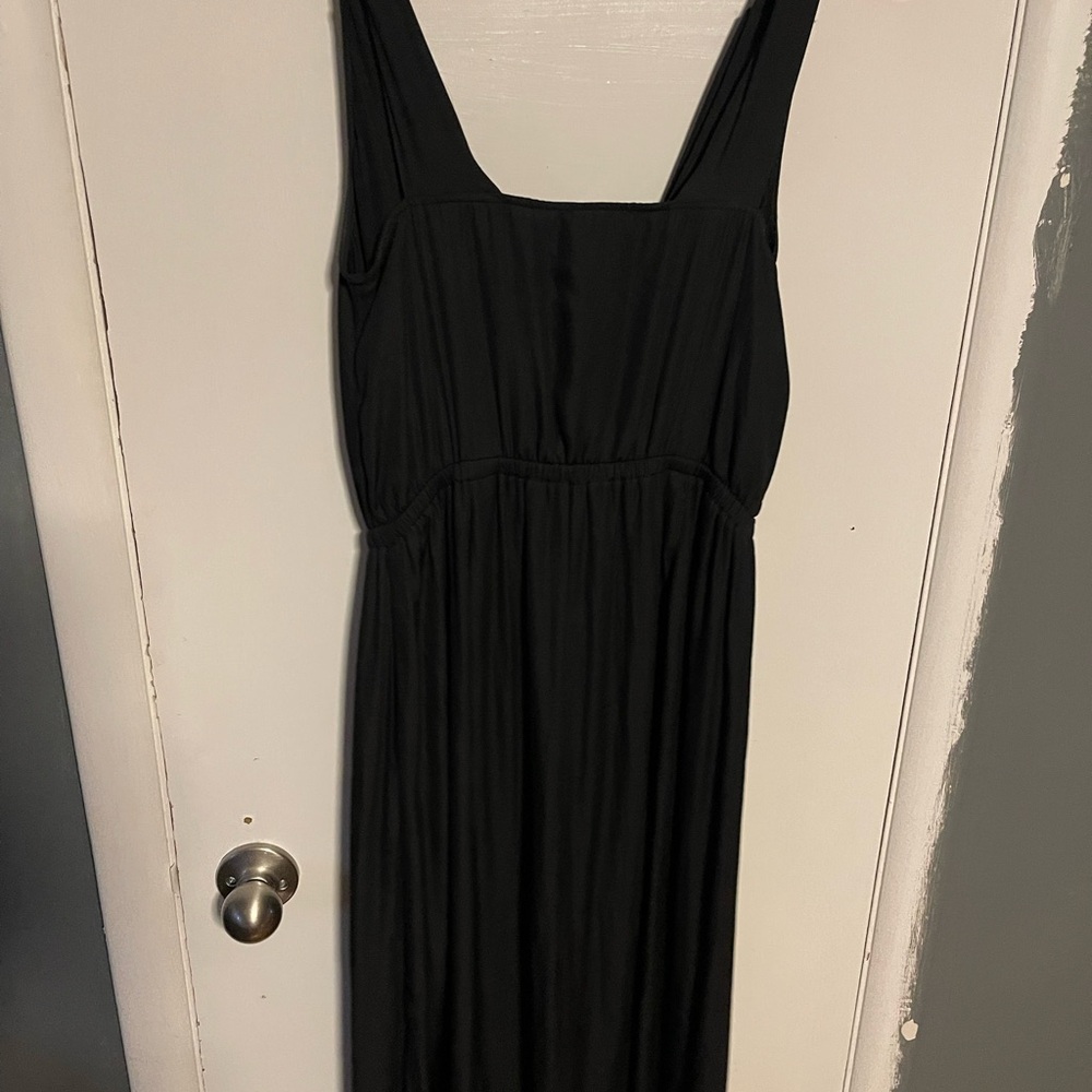 Maeve Elegant Black Sleeveless Maxi Dress